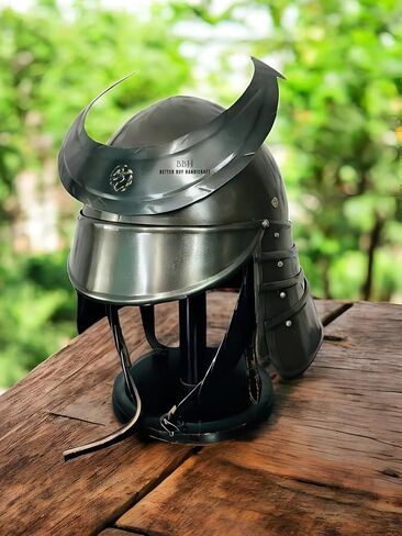 Medieval Samurai Helmet 18GA Knight Helmet Replica LARP Japanese Armor Helmet in Saudi Arabia