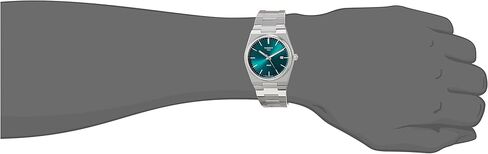 Tissot Mens Tissot PRX 316L Stainless Steel case Quartz Watch, Grey, Stainless Steel, 12 (T1374101109100) in Saudi Arabia