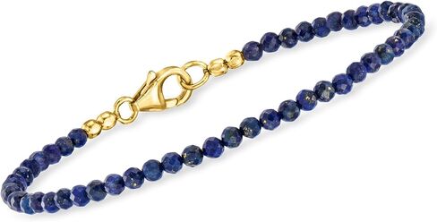 Ross-Simons Green and Blue Bead Bracelets in 18kt Gold Over Sterling in Saudi Arabia