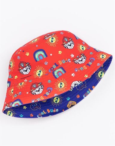 Paw Patrol Reversible Bucket Hat Boys | Kids Toddlers Chase Blue and Marshall Red Characters Sun Cap | Movies TV Series in Saudi Arabia
