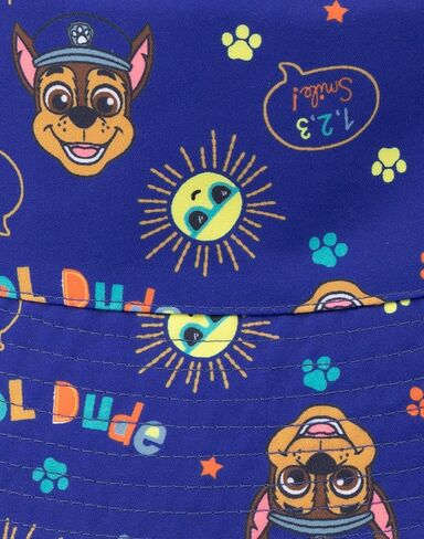 Paw Patrol Reversible Bucket Hat Boys | Kids Toddlers Chase Blue and Marshall Red Characters Sun Cap | Movies TV Series in Saudi Arabia