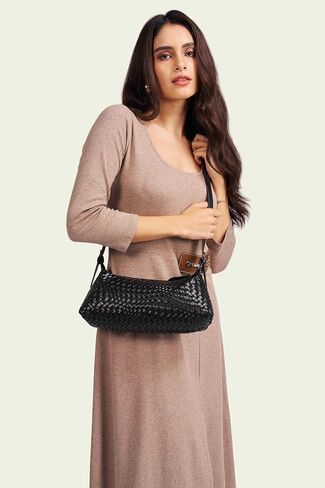 Woven Crossbody Bag Small Woven Purses for Women Braided Purse in Saudi Arabia