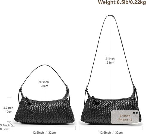 Woven Crossbody Bag Small Woven Purses for Women Braided Purse in Saudi Arabia