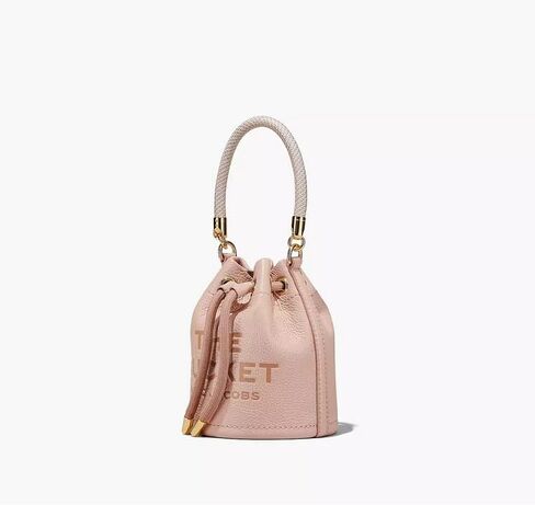 Marc Jacobs The Leather Micro Bucket Bag One Size (Rose) in Saudi Arabia