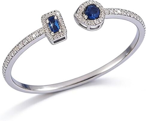 Elegant Versatile Youthful Bracelet, Delicate Water Drop & Square Stone Cuff Bangle for Women in Saudi Arabia