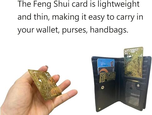 DMtse Feng Shui Pi Yao/Pixiu البطاقة الذهبية الثروة Porsperity النجاح التوازن السلام تميمة حظا سعيدا البطاقة الذهبية النجاح السلام in Saudi Arabia