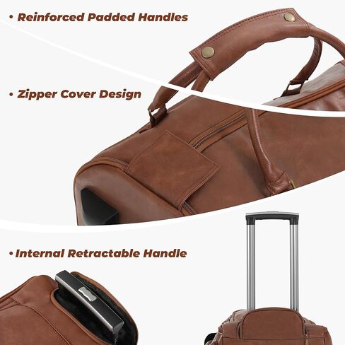Garment Bags for Travel, 3-in-1 Convertible Duffle Bag with Wheels, Modern Carry-on Travel Bag for Suits, Foldable Rolling Suit Bag for Women Men in Saudi Arabia