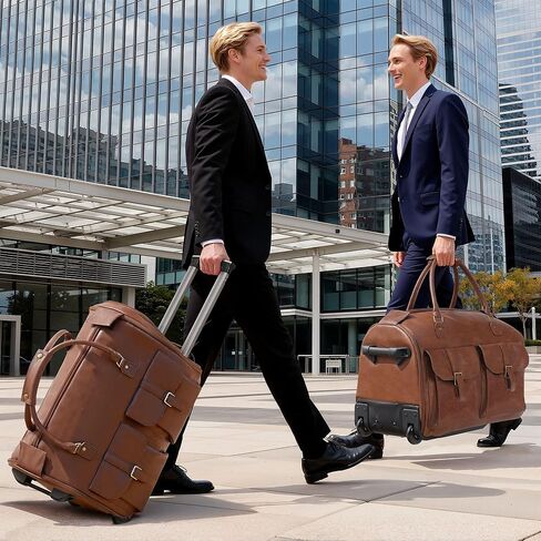Garment Bags for Travel, 3-in-1 Convertible Duffle Bag with Wheels, Modern Carry-on Travel Bag for Suits, Foldable Rolling Suit Bag for Women Men in Saudi Arabia