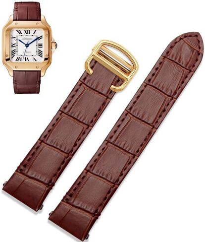 حزام جلدي سريع الإصدار لسلسلة ساعات كارتييه سانتوس الكلاسيكية WSSA0009 WSSA0010 WSSA0018 الجديدة in Kuwait