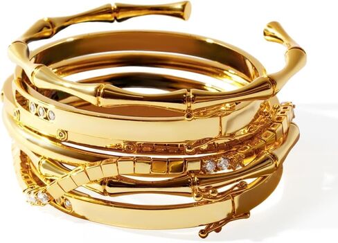 VÓEN Solara Gold Cuff Bracelet for Women - 14K Gold Plated rounded Edge Wrist Cuff Bracelet - Sculptural gold jewelry for women - Modern Polished gold jewelry for Everyday Wear or Gifting in Saudi Arabia