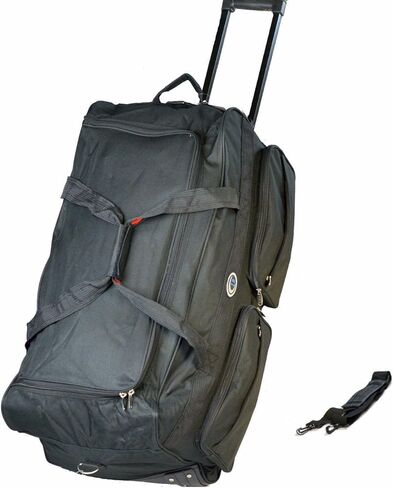 Easy Pack 30" Inch Wheeled Duffle Bag Luggage Suitcase Black 60 LB Capacity in Saudi Arabia