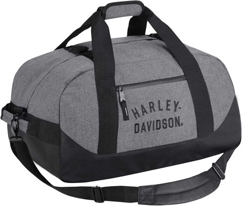 Harley-Davidson Rugged Twill 21" Convertible Duffel Bag/Backpack - Heather Gray in Saudi Arabia