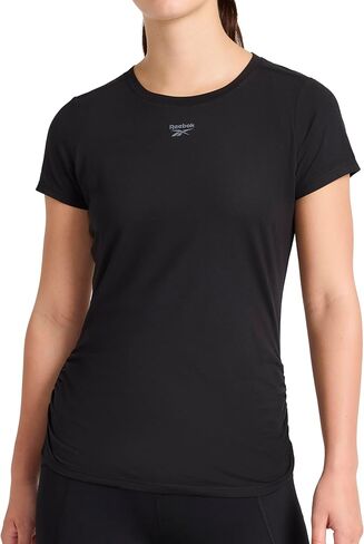 Reebok Womens Ruched Short Sleeve Crewneck T-Shirt in Saudi Arabia