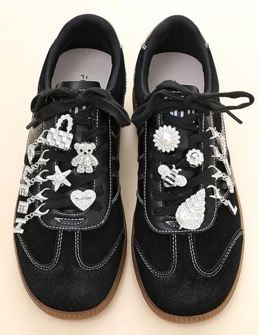 Silver Shoe Charms for Sneakers,Bling Shoe Lace Jewelry for Girls,Junk Socks Charms Kit in Saudi Arabia