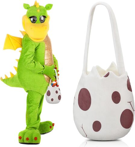 SATINIOR Halloween Candy Bucket Honey Bee Pot Dinosaur Egg Trick or Treat Bag Halloween Costume Accessories Candy Bag Gift in Saudi Arabia