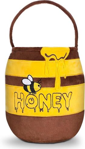 SATINIOR Halloween Candy Bucket Honey Bee Pot Dinosaur Egg Trick or Treat Bag Halloween Costume Accessories Candy Bag Gift in Saudi Arabia