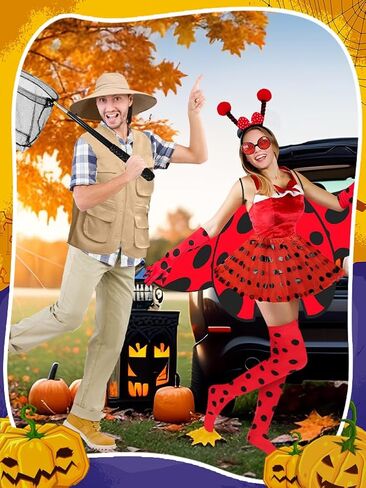 3 Pcs Work Fishing Vest with Hat Insect and Butterfly Net Men's Safari Costume Hunting Waistcoat Fsherman Costume in Saudi Arabia