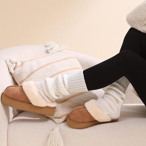 Unisex Fuzzy Open Toe House Slippers Cozy Plush Indoor Slides Soft Faux Fur Lining and Anti-Slip Sole for Home Bedroom in Saudi Arabia