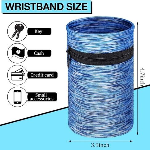 Secure Wrist Wallet - Zippered Pouch & Mini Coin Purse - Ideal for Sports, Outdoor Running & Fitness Enthusiasts, Wrist Wallets for Women in Saudi Arabia