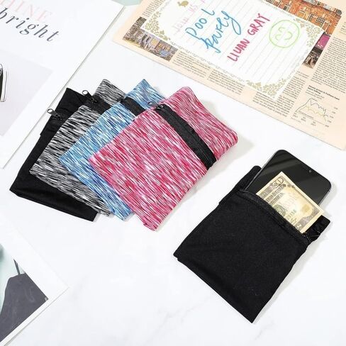 Secure Wrist Wallet - Zippered Pouch & Mini Coin Purse - Ideal for Sports, Outdoor Running & Fitness Enthusiasts, Wrist Wallets for Women in Saudi Arabia