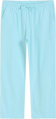 Latuza Women's Petite Cotton Pajama Pants Solid Color Flannel Pj Lounge Pants in Saudi Arabia