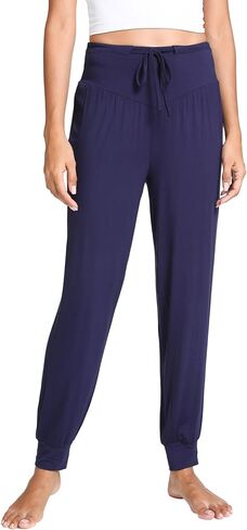 GYS Bamboo Viscose Women's Pajama Bottoms High Waist Pajama Pants with Drawstring in Saudi Arabia