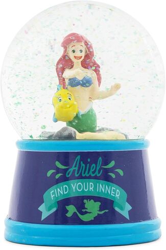 Disney The Little Mermaid Ariel and Flounder Light-Up Snow Globe with Swirling Glitter Display | 6 Inches Tall in Saudi Arabia