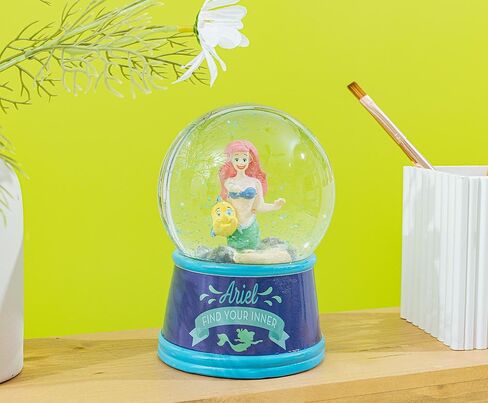 Disney The Little Mermaid Ariel and Flounder Light-Up Snow Globe with Swirling Glitter Display | 6 Inches Tall in Saudi Arabia
