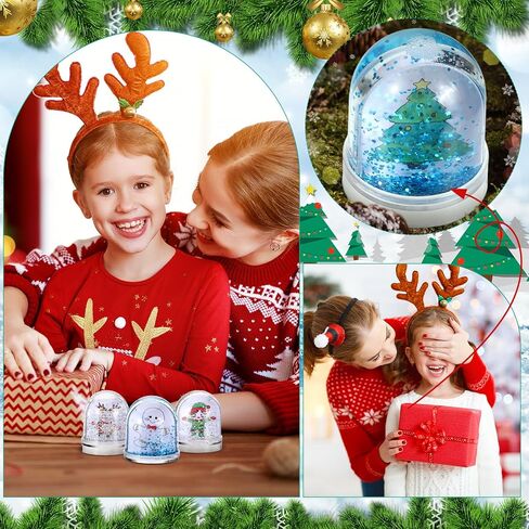 syhood 12 قطعة تصميم كرات الثلج الخاصة بك عيد الميلاد كرة الماء عيد الميلاد مجموعة كرات الثلج عيد الميلاد اصنع الفنون والحرف الاحتفالية الخاصة بك لأنشطة عيد الميلاد للأطفال in Saudi Arabia