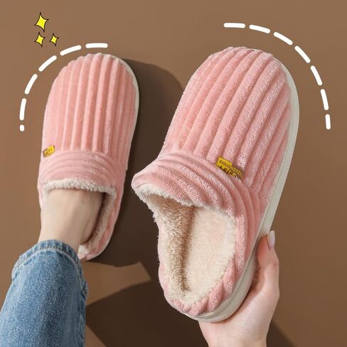 Unisex Fleece Slippers Men Women Warm Winter Indoor/Outdoor Shoes Comfortable Plush Casual Shoes in Saudi Arabia