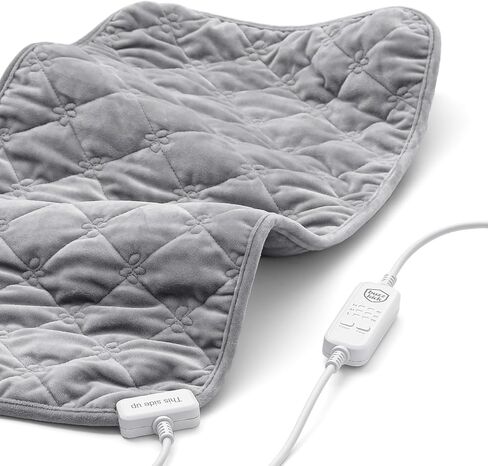 Graphene Heating Pad for Back Pain Relief, 3-Second Fast Heat USB Portable Heating Wrap for Neck, Shoulder, Period Cramps, Machine Washable with 3 Heat Settings & Auto Shut-Off, 12x24 Inches in Saudi Arabia