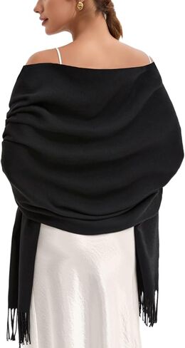 Pashmina Scarf and Shawl - Soft Women Pashminas Wrap for Wedding Evening Party (20 Colors) in Kuwait