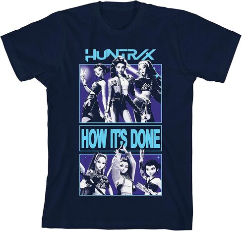 تي شيرت Kpop Demon Hunters Huntr/X How It’s Done للشباب برقبة دائرية وأكمام قصيرة in Saudi Arabia