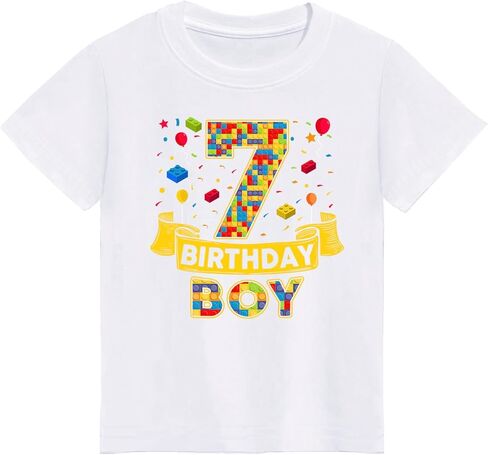 Birthday Boy Shirt 3rd 4th 5th 6th 7th 8th Boys Birthday Shirt Classic Crewneck Cotton Tees in Saudi Arabia