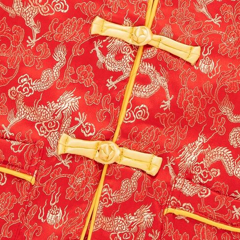 Okbebe Boy Tang Suit Dragon Long Sleeve Shirt Kids Chinese New Year Traditional Button Down Shirt in Saudi Arabia