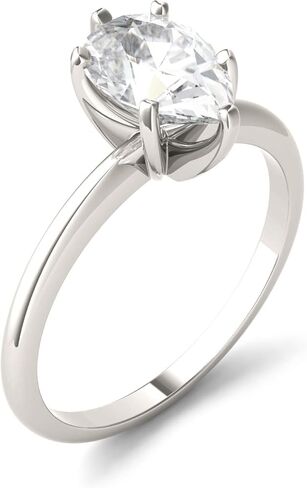 Charles & Colvard 14K White Gold Moissanite 9x6mm Pear Engagement Ring, 1.50ct DEW in Saudi Arabia