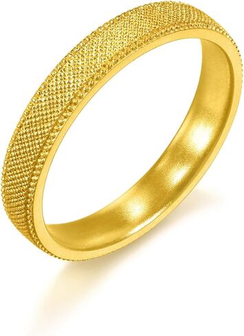 CHOW SANG SANG 999.9 24K Gold MINTYGREEN Dainty Gold Beaded Ring for Women Price-by-Weight in Saudi Arabia