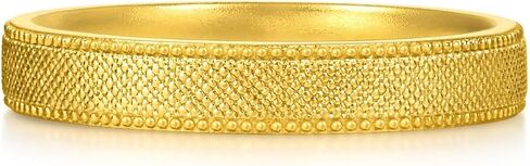 CHOW SANG SANG 999.9 24K Gold MINTYGREEN Dainty Gold Beaded Ring for Women Price-by-Weight in Saudi Arabia