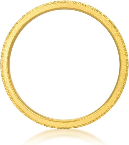 CHOW SANG SANG 999.9 24K Gold MINTYGREEN Dainty Gold Beaded Ring for Women Price-by-Weight in Saudi Arabia