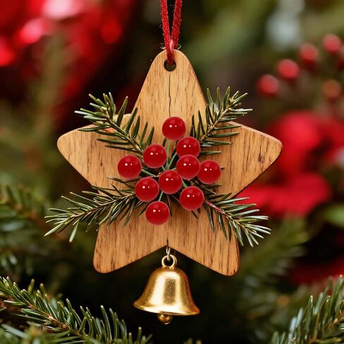 PENTA ANGEL Red Holly Berries 100Pcs Mini Christmas Artificial Holly Berries Stems for Xmas Wreath Tree Flower Craft Wedding Party Table Kitchen Wall Decor (Red, 1cm) in Saudi Arabia