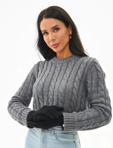 100% Organic Wool Gloves, Winter Long Gloves for Women, Touchscreen Wool Glove for Cold Weather in Saudi Arabia