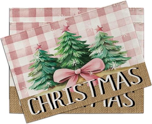 Winter Christmas Skiing Table Runner, Xmas Tree Snowman Deer Kitchen Dining Table Decoration, Holiday Burlap Indoor Outdoor Home Decor Party Supply 13 x 72 Inches in Kuwait