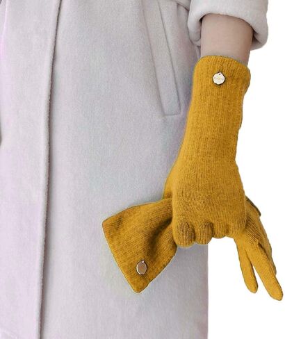 100% Organic Wool Gloves, Winter Long Gloves for Women, Touchscreen Wool Glove for Cold Weather in Saudi Arabia