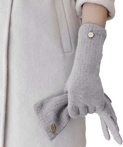 100% Organic Wool Gloves, Winter Long Gloves for Women, Touchscreen Wool Glove for Cold Weather in Saudi Arabia
