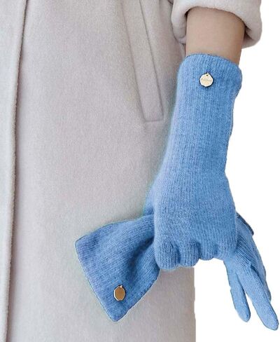 100% Organic Wool Gloves, Winter Long Gloves for Women, Touchscreen Wool Glove for Cold Weather in Saudi Arabia
