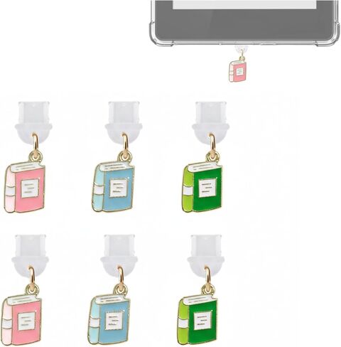 Heart Shape Dust Plug Charm Compatible with Kindle Paperwhite 2021 Released,Type C/USB C Dust Plug,Set of 6 in Saudi Arabia