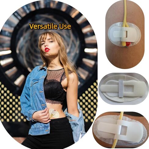 5 PCS Catheter Stabilization Device, Bulk Pack Adhesive Holder Stickers for Catheter Tube, Leg Bag & PEG Tube, Individually Wrapped Supplies in Saudi Arabia