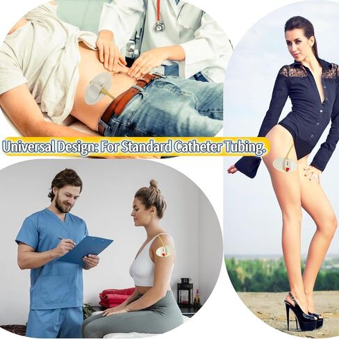 5 PCS Catheter Stabilization Device, Bulk Pack Adhesive Holder Stickers for Catheter Tube, Leg Bag & PEG Tube, Individually Wrapped Supplies in Saudi Arabia