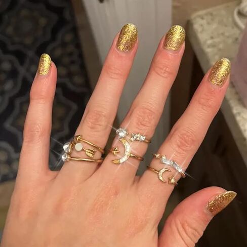 Minimalist Stackable Rings Set for Women Adjustable Band Rings Boho Jewelry Gift Collection for Everyday Stacking in Saudi Arabia