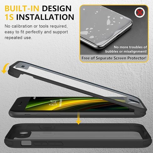 Miracase for iPhone 16 Pro Max Case 6.9 '' ، [Bubble Free] علبة الهاتف الكاملة للجسم مع حامي شاشة وعروض كاملة المدمجة ، متوافق مع Magsafe ، Drop Prove 16 Pro Max ، Plum ، Plum in Kuwait